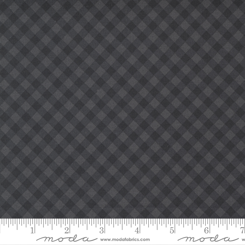 Late October Black - Gingham - Quilt Fabric