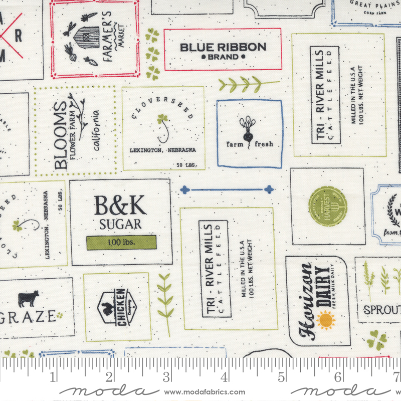 Graze Farm Fresh Vanilla - Quilt Fabric