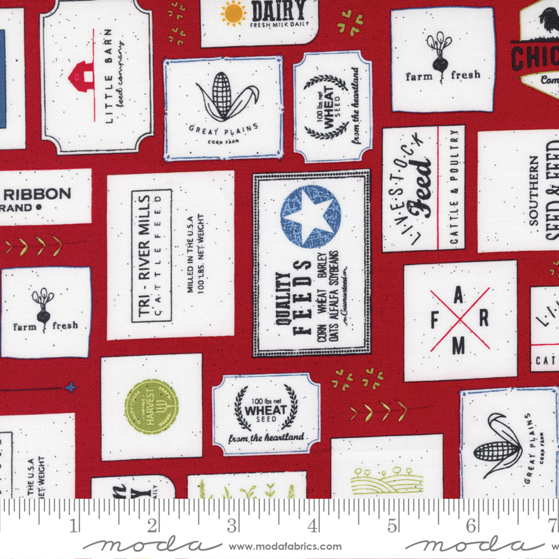 Graze Farm Fresh Red - Quilt Fabric