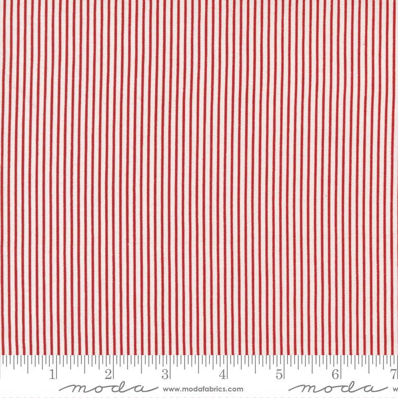 Graze Stripe Red - Quilt Fabric