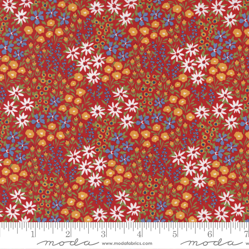 Graze Meadow Red - Quilt Fabric