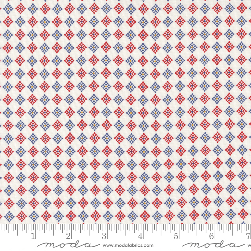 Graze Blue Ribbon Vanilla - Quilt Fabric