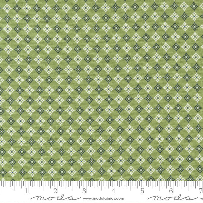 Graze Blue Ribbon Green - Quilt Fabric