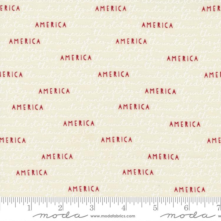 Stateside America Vanilla - Quilt Fabric
