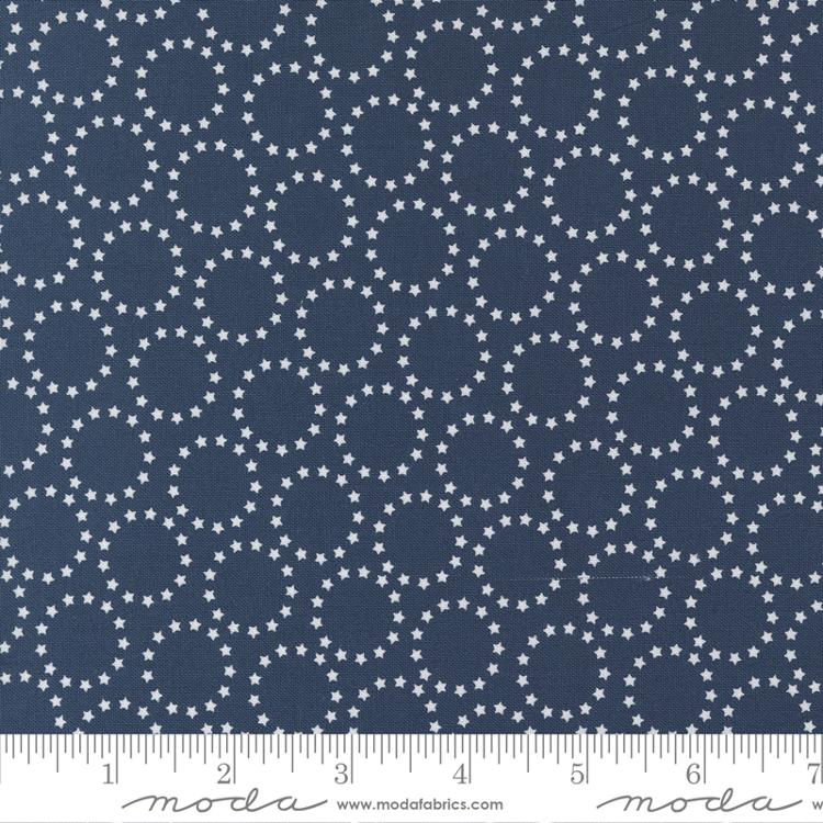Stateside Stars Navy - Blenders Stars Circles - Quilt Fabric