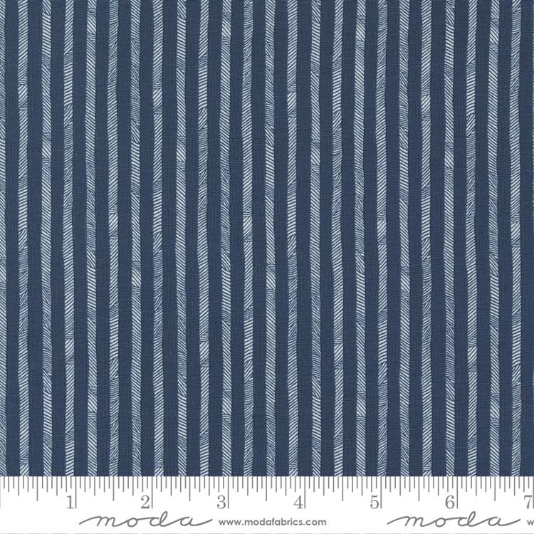 Stateside Stripes Navy - Stripes - Quilt Fabric