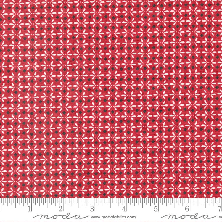 Blizzard Red - Snow Angels Blenders - Quilt Fabric