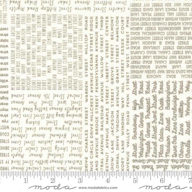 Main Street Vanilla Taupe - Quilt Fabric