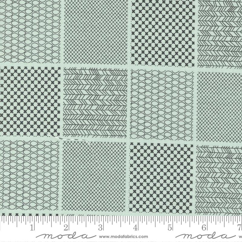 Main Street Sky - City Block Geometric Blenders - Fabric