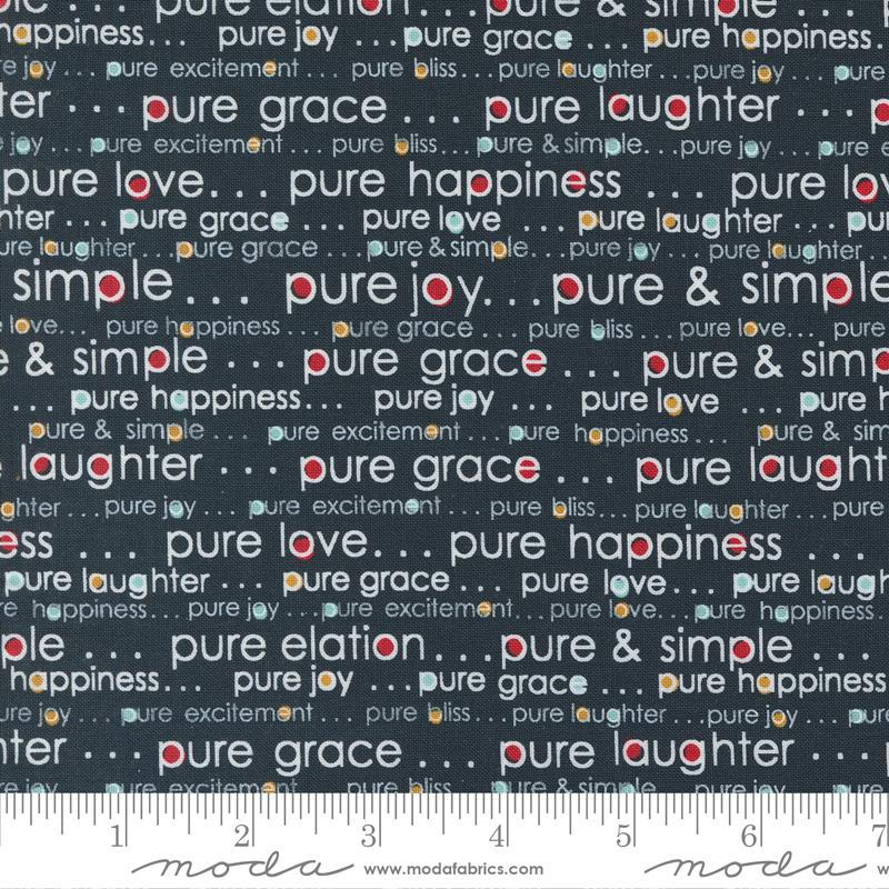 Vintage Pure And Simple Indigo - Quilt Fabric