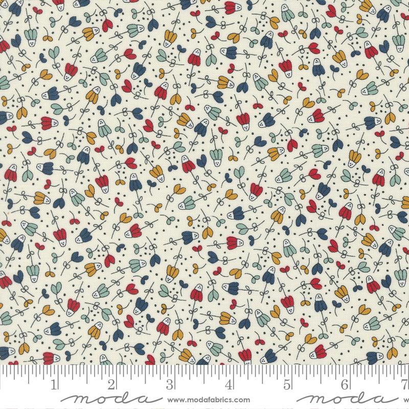 Vintage Flower Garden Cream - Quilt Fabric