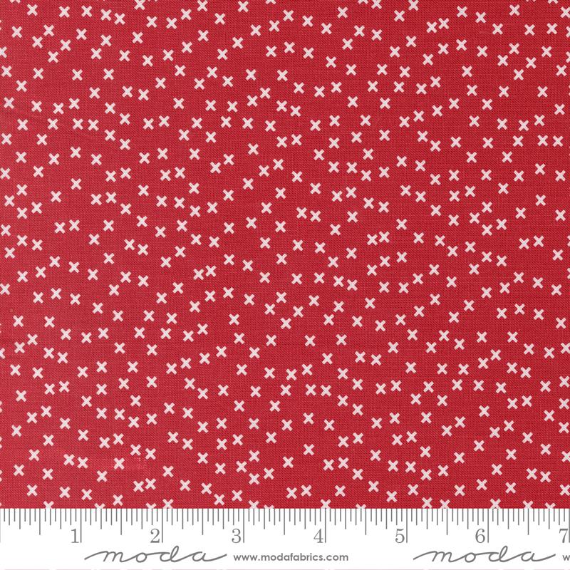 Vintage X Red - Quilt Fabric