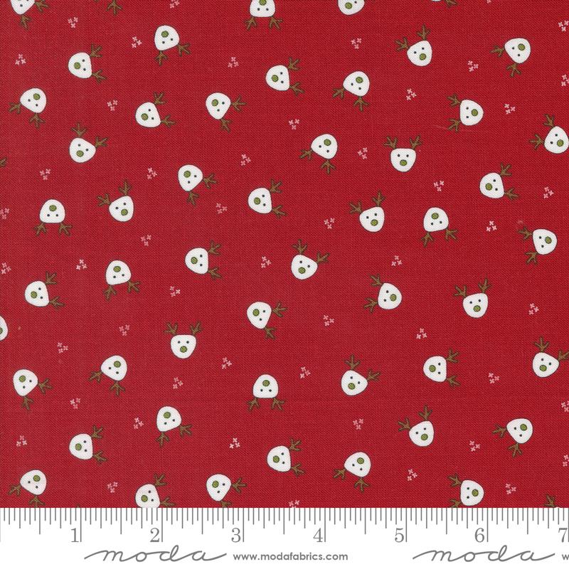 On Dasher Dasher Red - Quilt Fabric