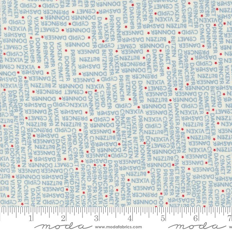 On Dasher The Herd Frost - Quilt Fabric