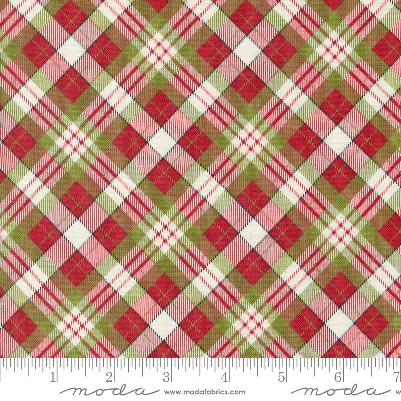 On Dasher Plaid Red - Quilt Fabric