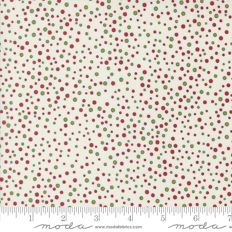 On Dasher Snowballs Vanilla - Quilt Fabric