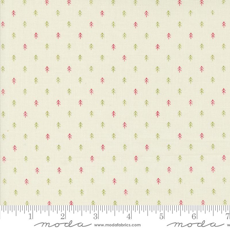 On Dasher Tiny Trees Vanilla - Quilt Fabric