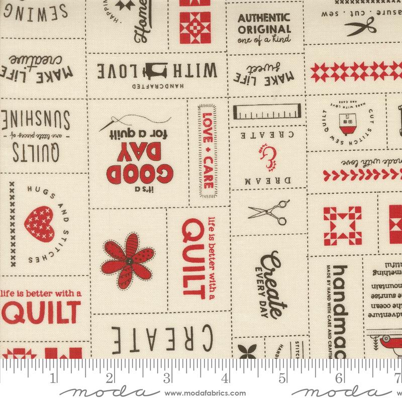 Threads Patchwork - Porcelain Multi - Quilt Fabric