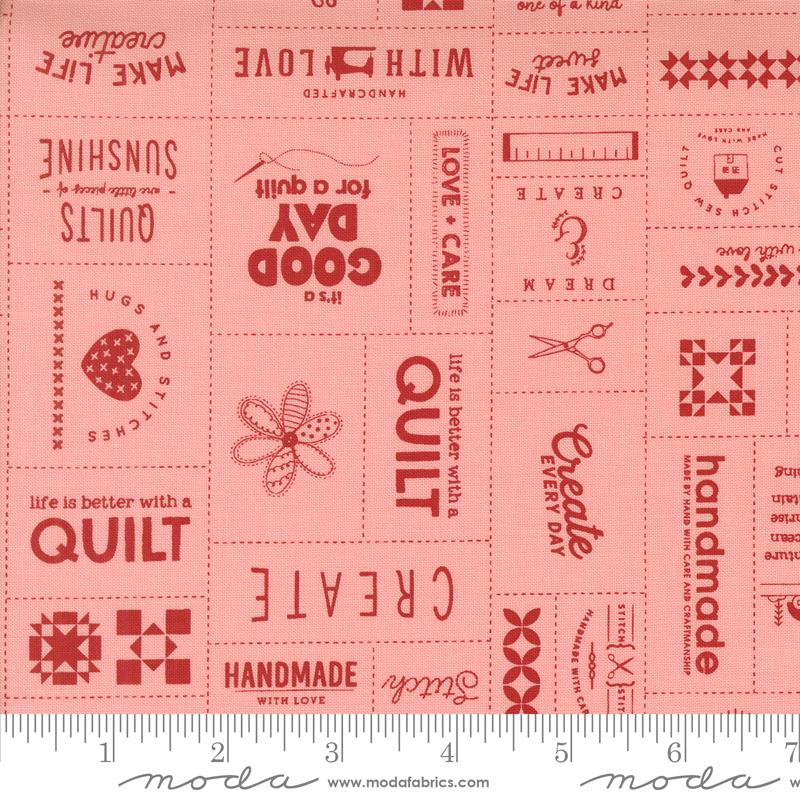 Threads Patchwork - Pink - Quilt Fabric