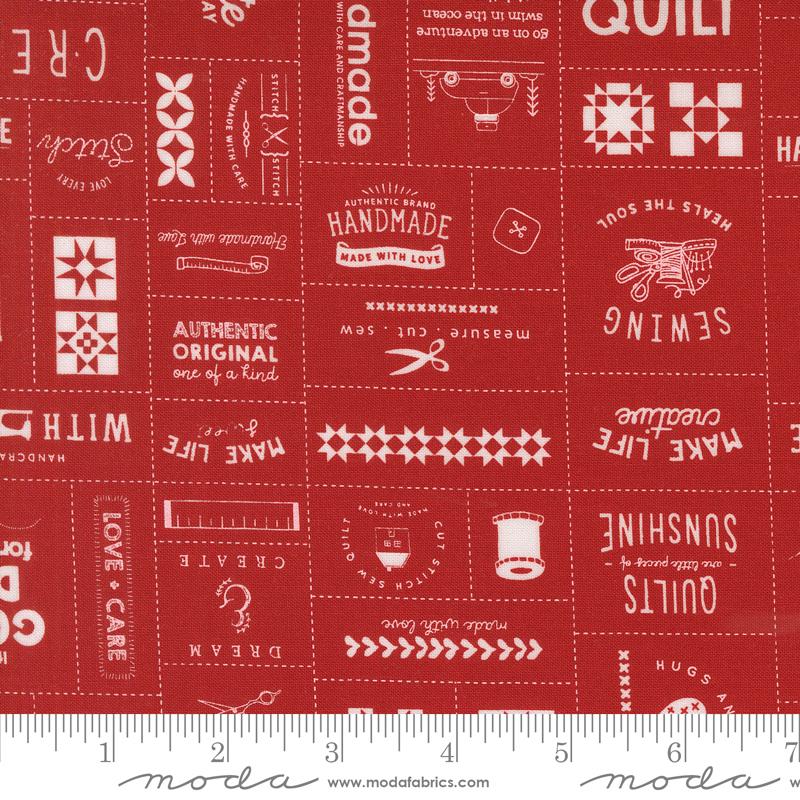 Threads Patchwork - Red - Quilt Fabric