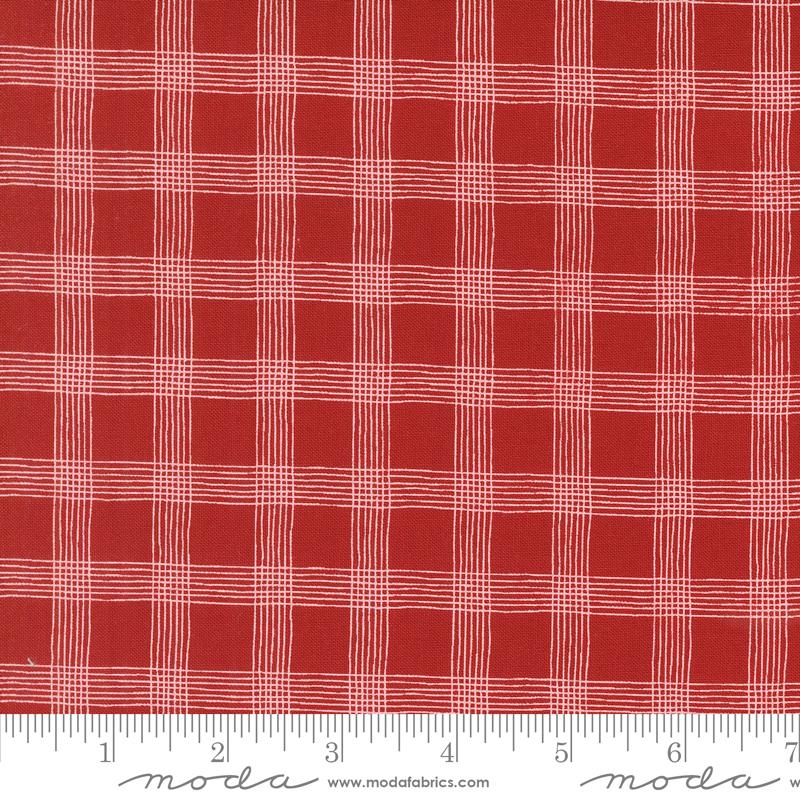 Threads Plaid - Red - Quilt Fabric