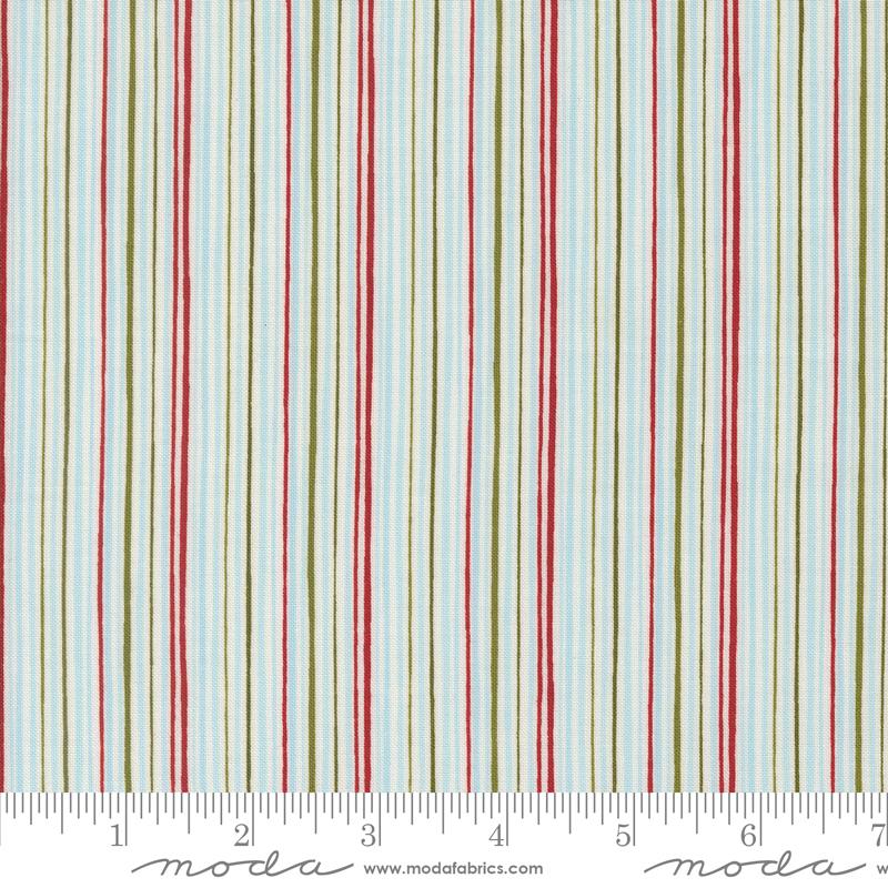 Emmitt and Ivy Stripes - Multi - Christmas Quilt Fabric