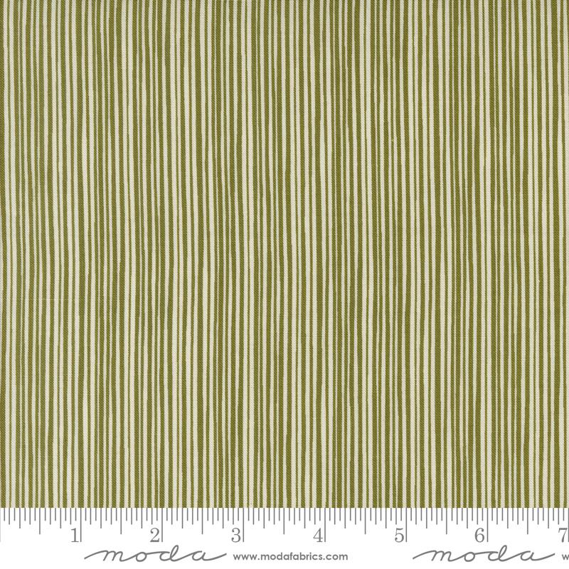 Emmitt and Ivy Stripes - Pine - Christmas Quilt Fabric