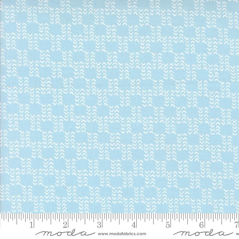 Emmitt and Ivy Sweater - Sky - Christmas Quilt Fabric