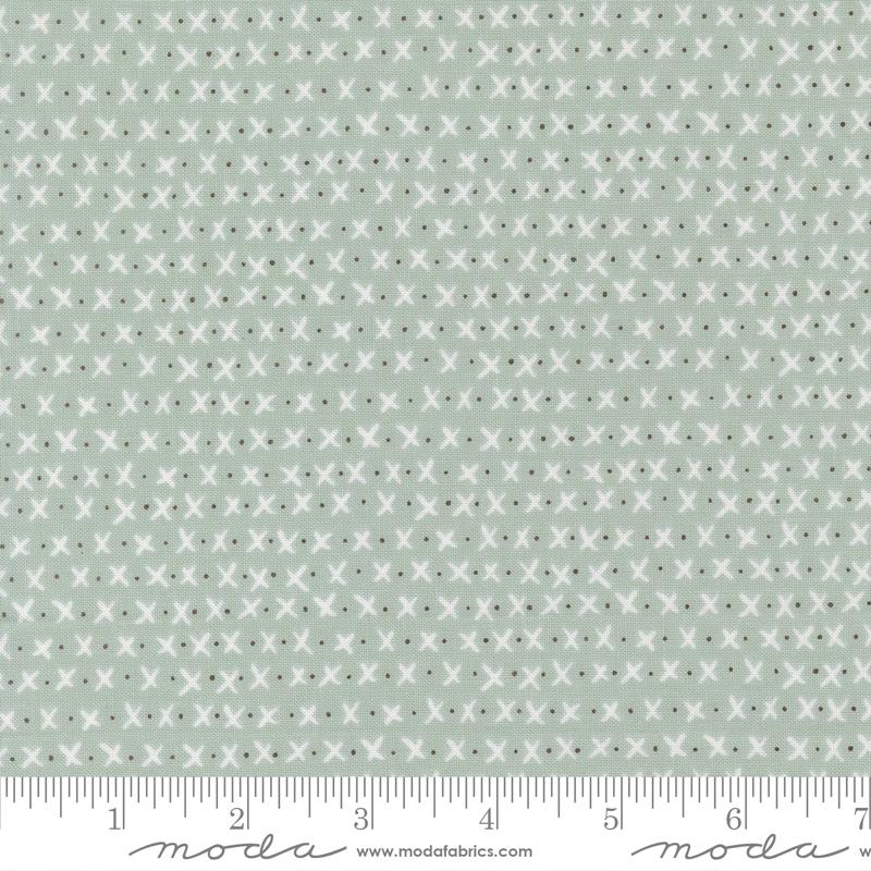 Lucky Xs and Os Sky - Quilt Fabric