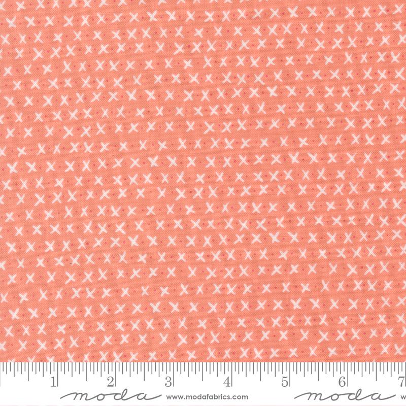 Lucky Xs and Os Flower - Quilt Fabric