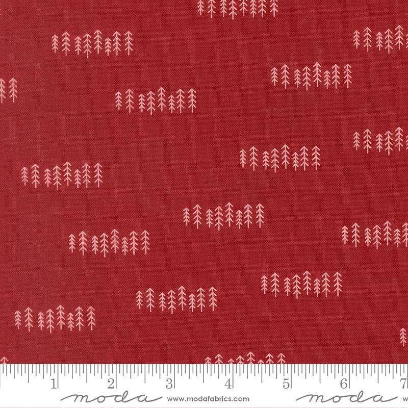 Chilly The Forest Red - Quilt Fabric