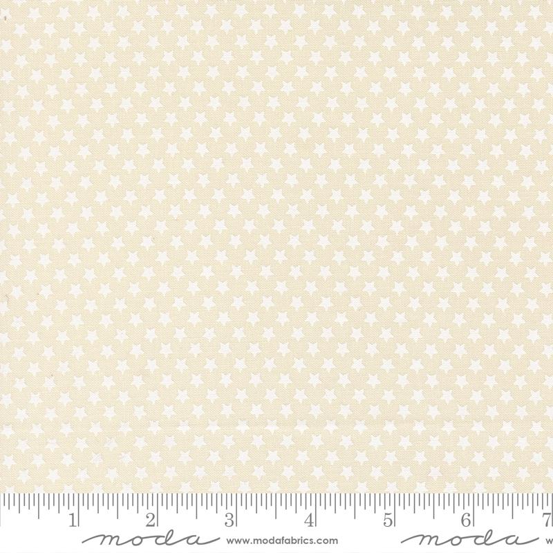Chilly Star Bright Vanilla Whit - Quilt Fabric