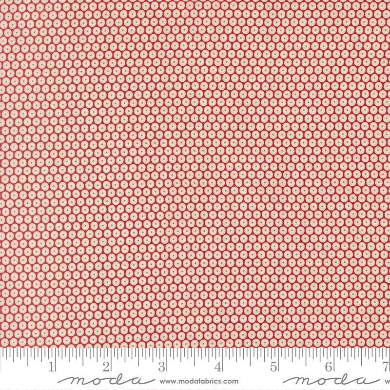 Chilly Snowball Red - Quilt Fabric