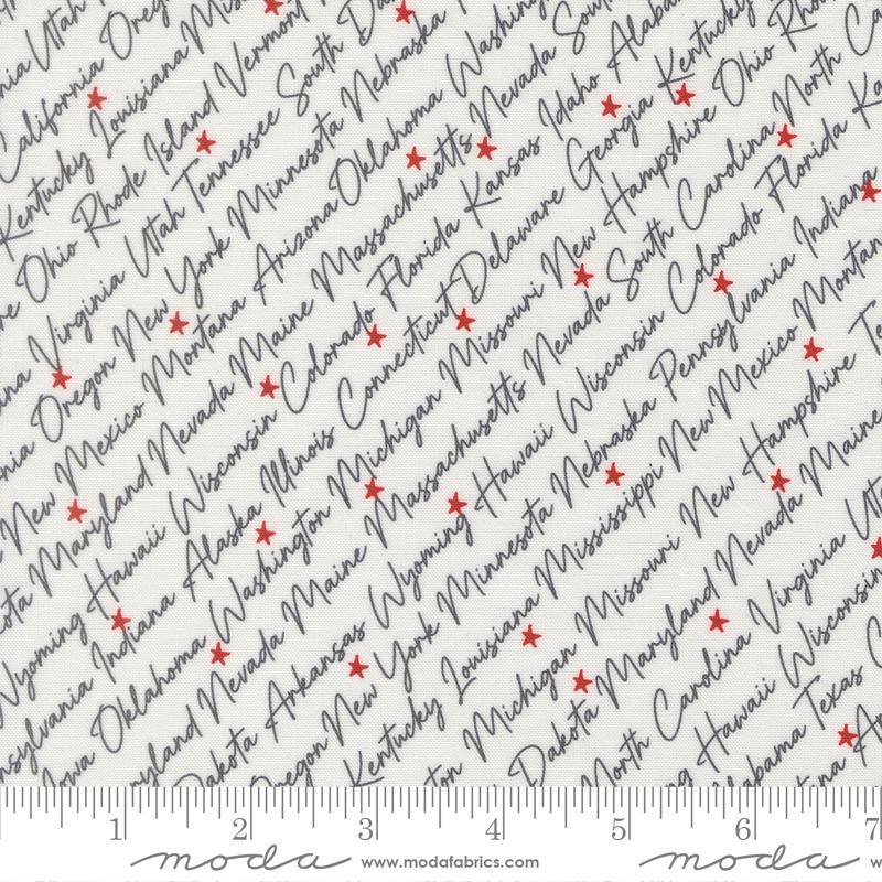 Independence Day States Vanilla - Patriotic Quilt Fabric