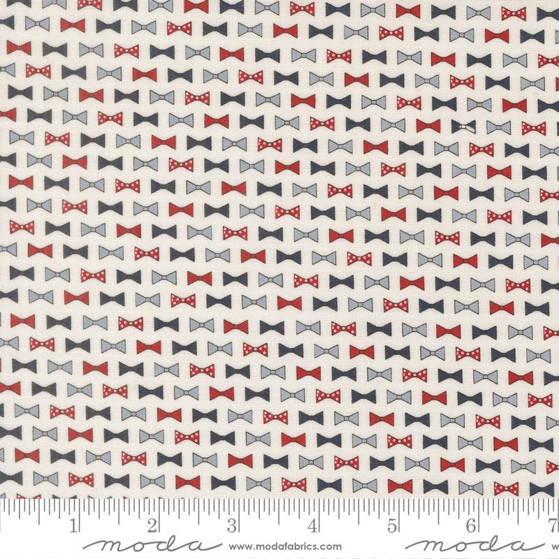 Independence Day Bowtie Vanilla - Patriotic Quilt Fabric