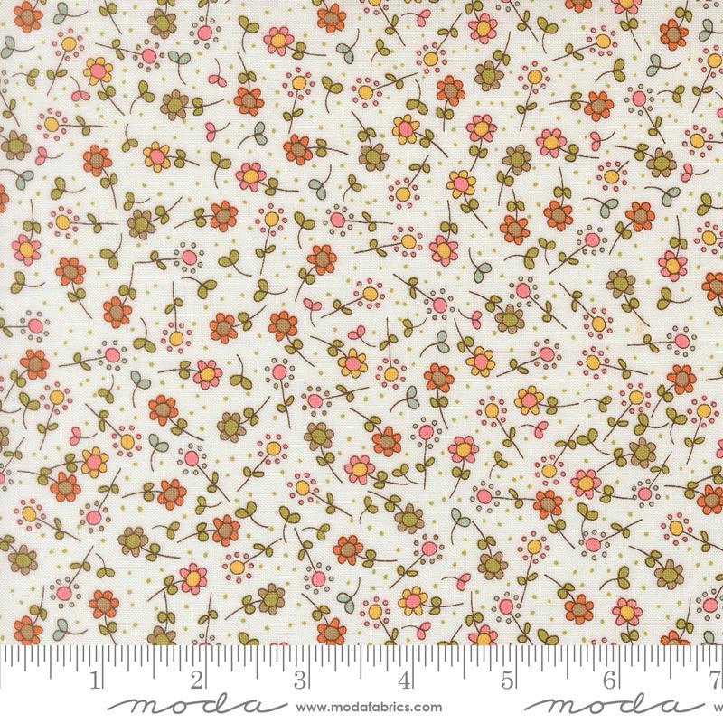 Bug Collector Flowers Cloud - Quilt Fabric, zoomed in. Select this picture to zoom back out.