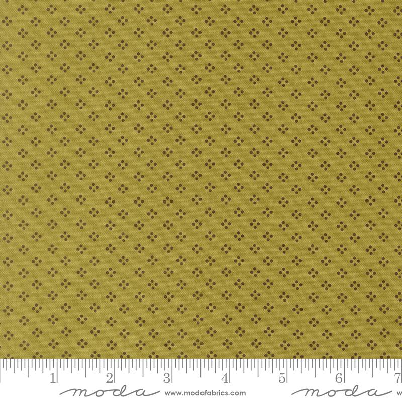Bug Collector Dots Leaf - Quilt Fabric, zoomed in. Select this picture to zoom back out.