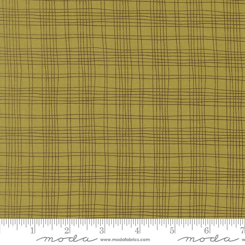 Bug Collector Plaid Leaf - Quilt Fabric, zoomed in. Select this picture to zoom back out.