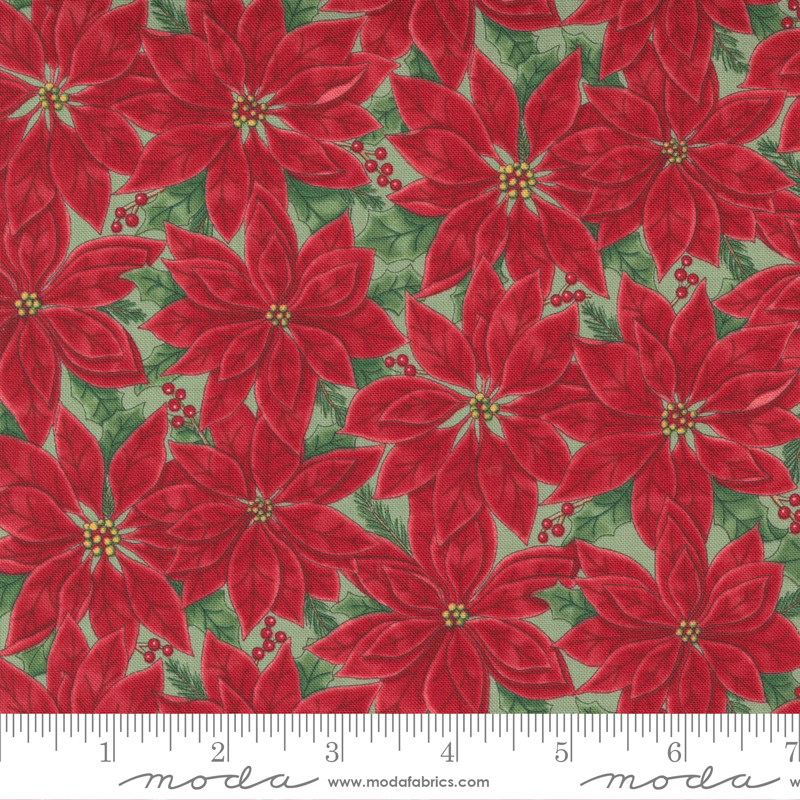 Home Sweet Holidays Red Green - Quilt Fabric