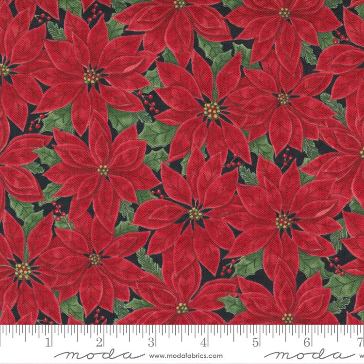 Home Sweet Holidays Red Black - Quilt Fabric