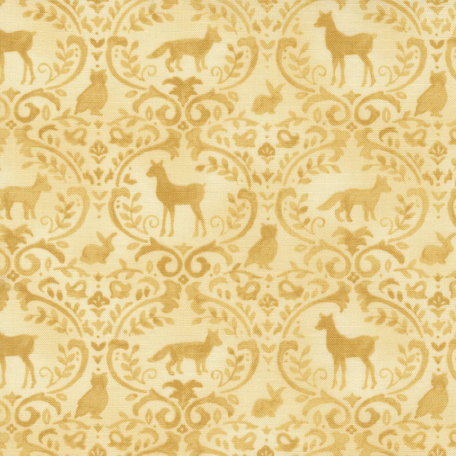 Effies Woods Goldenrod - Childrens Woodland - Quilt Fabric