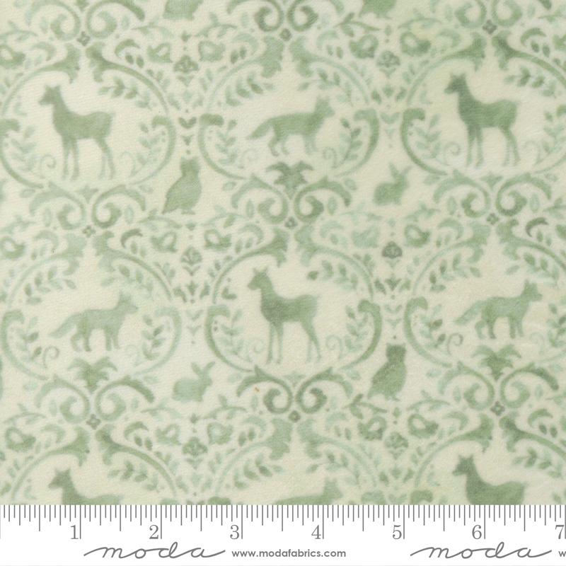 Effies Woods Cuddle Ornate Mint - Quilt Fabric