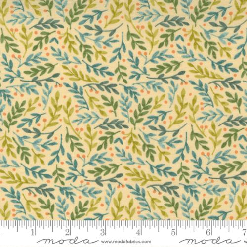 Effies Woods Goldenrod - Childrens Ferns - Quilt Fabric
