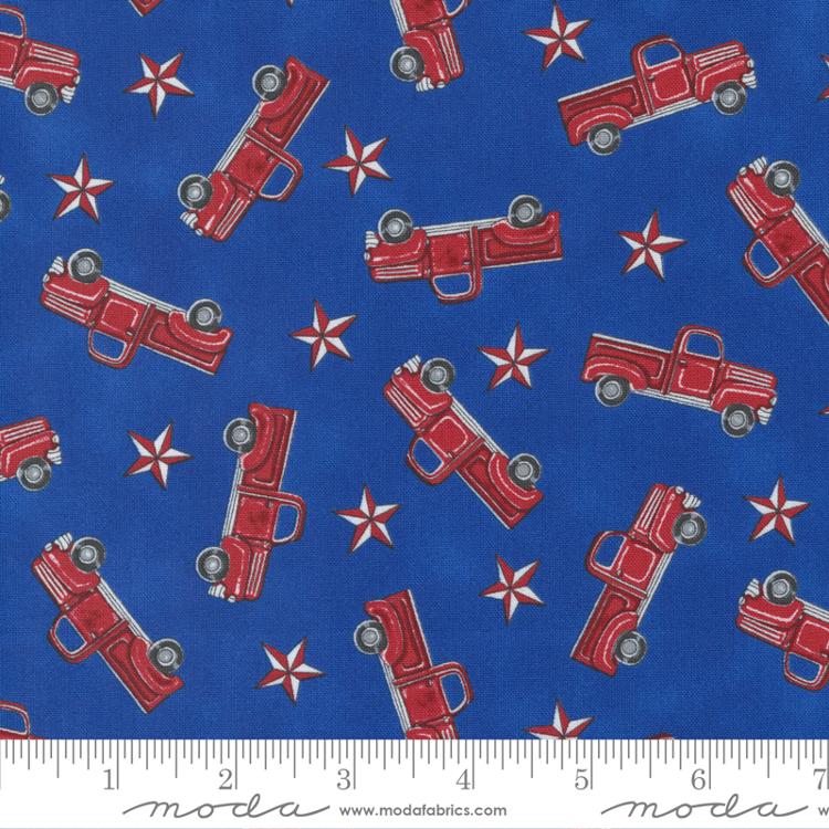 All American Bunting Blue - Quilt Fabric