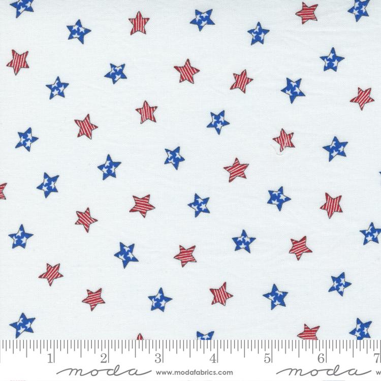 All American Daisy White - Quilt Fabric