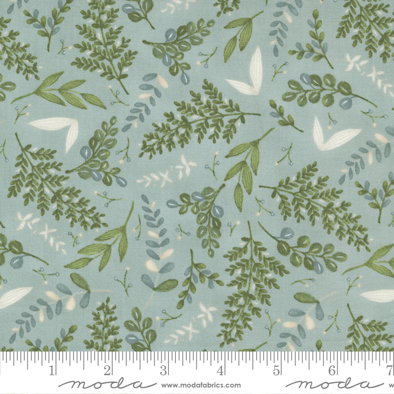 Happiness Blooms Eucalyptus - Tossed Ferns - Quilt Fabric
