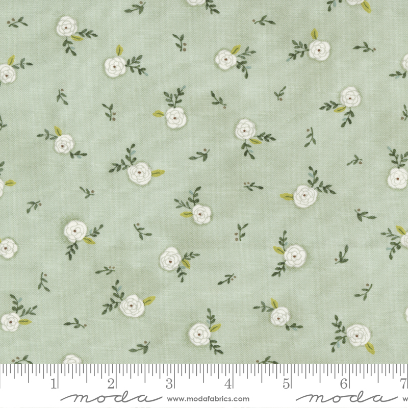 Happiness Blooms Fern - Tossed Blooms - Quilt Fabric