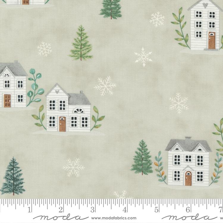 Holidays At Home Pebble Grey - Quilt Fabric