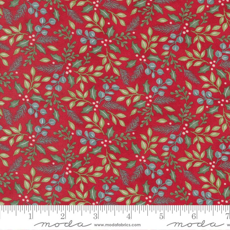 Holidays At Home Berry Red - Quilt Fabric