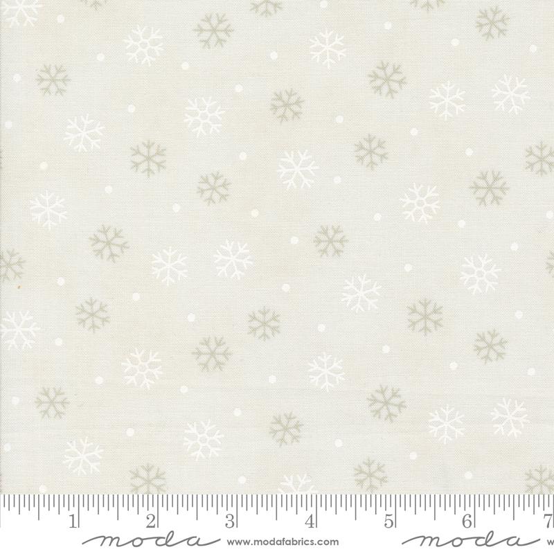 Woodland Winter Snowflake - Snowy White - Quilt Fabric